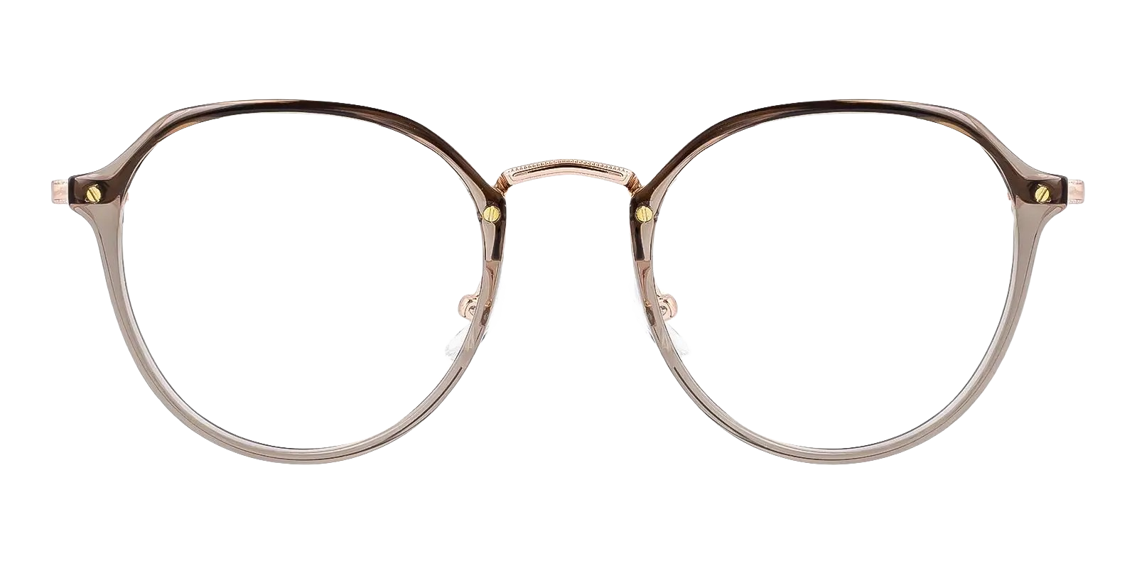 01319 Round Glasses Brown