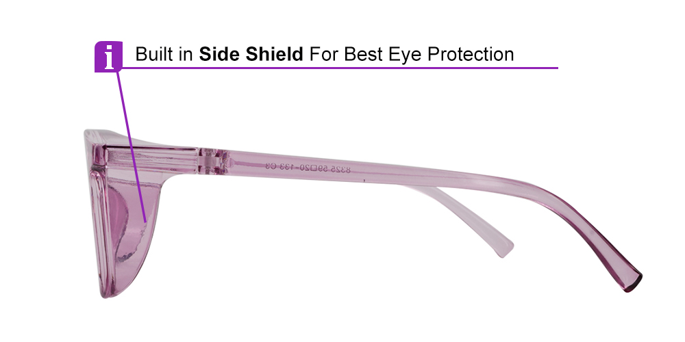 8325 Prescription Safety Glasses Purple