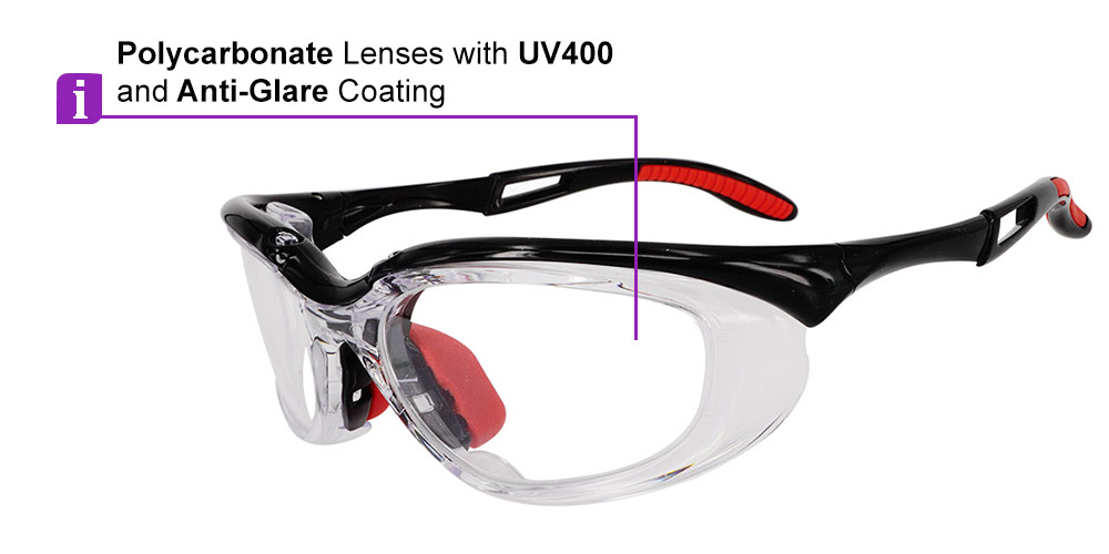 S005 Prescription Safety Glasses Black