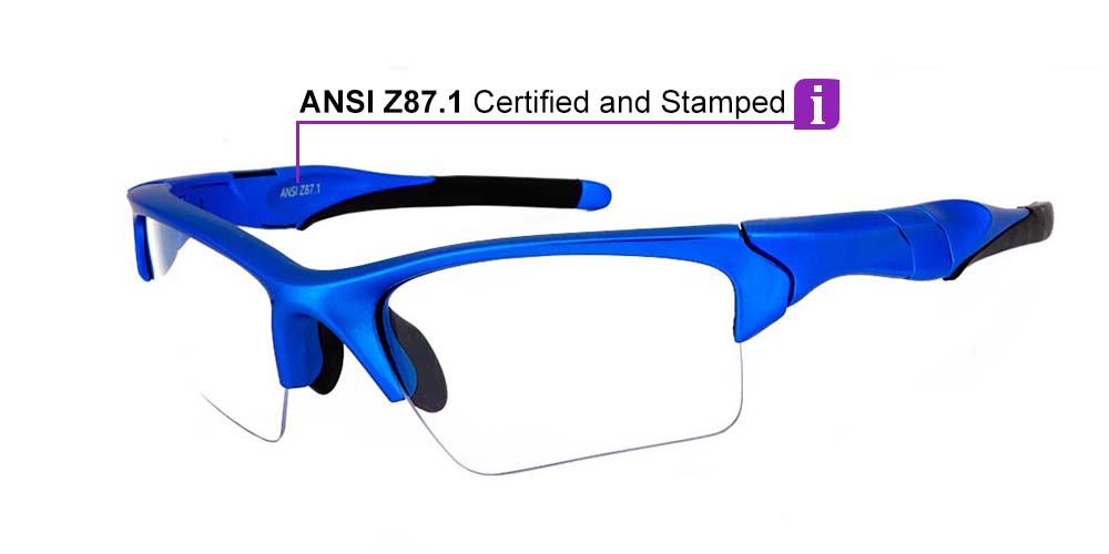 U030 Prescription Safety Glasses Blue