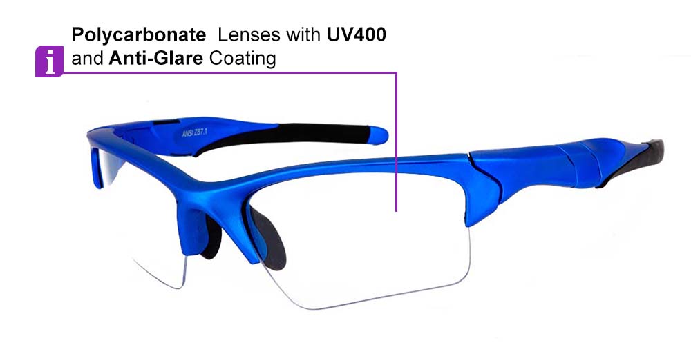 U030 Prescription Safety Glasses Blue